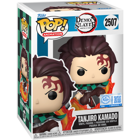 Demon Slayer - Tanjiro Kamado with Flaming Sword Pop!
