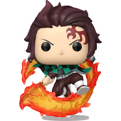 Demon Slayer - Tanjiro Kamado with Flaming Sword Pop!