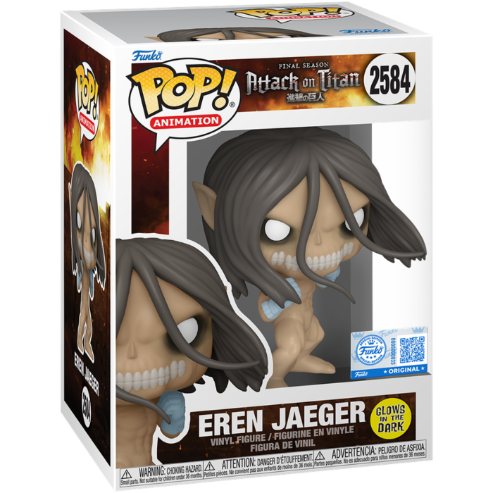 Attack on Titan - Eren Jaeger (Attack Titan Form) Glow-in-the-Dark Pop!