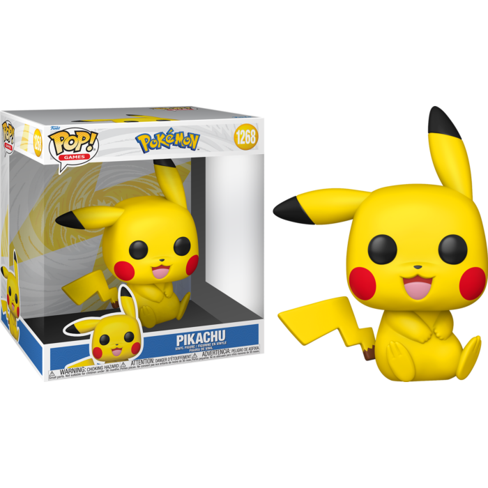 Pokemon - Pikachu (Sitting) Jumbo 10" Pop!