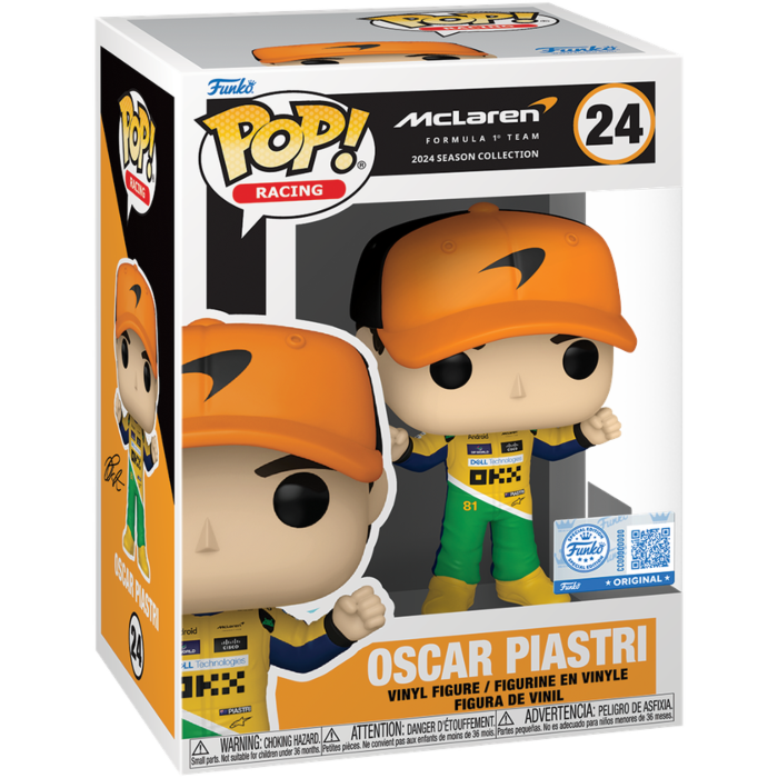F1: Formula 1 - Oscar Piastri (McLaren) (Senna Tribute Race Suit) Pop!