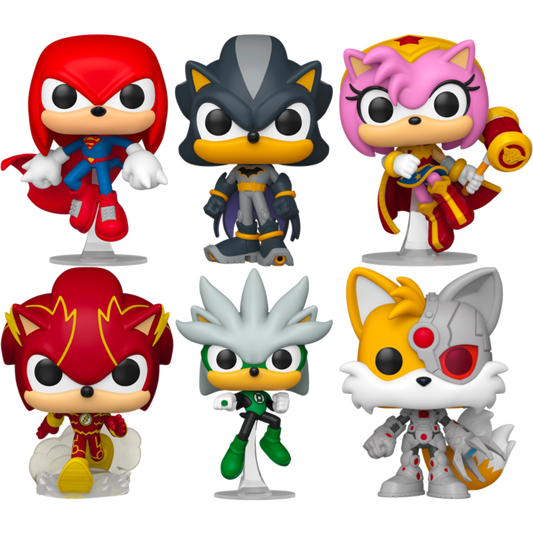 Justice League x Sonic the Hedgehog - The League of Sonic Pop! (Set of 6)