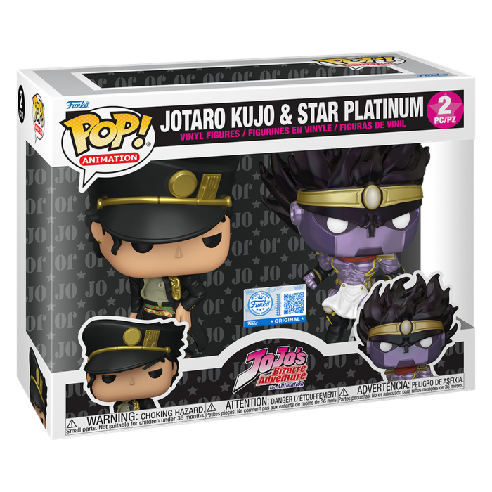 Jojo's Bizarre Adventure - Jotaro Kujo & Star Platinum Pop! 2-Pack