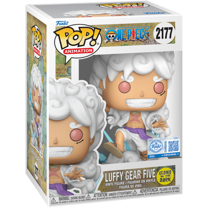 One Piece- Luffy Gear 5 (Kaminari) Glow In The Dark Exclusive Pop!