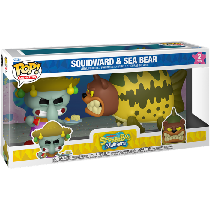 SpongeBob SquarePants - Squidward & Sea Bear Pop! 2-Pack
