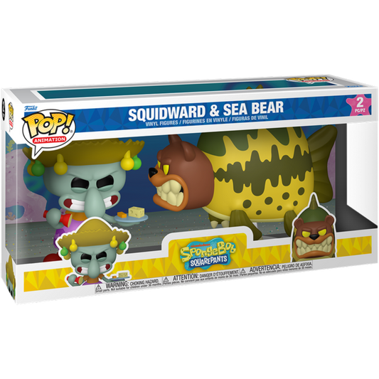 SpongeBob SquarePants - Squidward & Sea Bear Pop! 2-Pack
