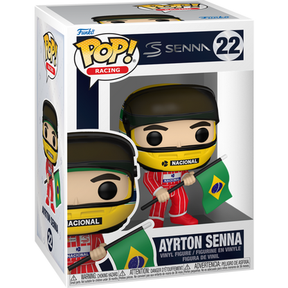 F1: Formula 1 - Ayrton Senna with Brazilian Flag Pop!