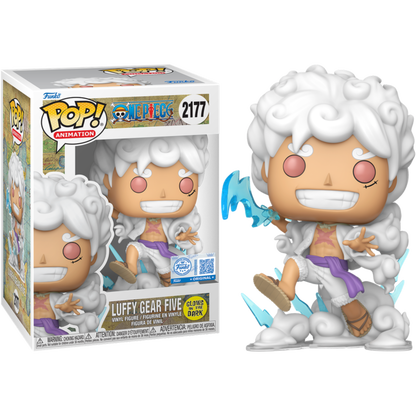 One Piece- Luffy Gear 5 (Kaminari) Glow In The Dark Exclusive Pop!