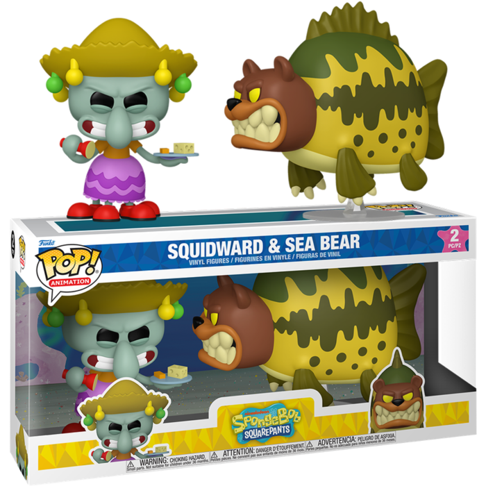 SpongeBob SquarePants - Squidward & Sea Bear Pop! 2-Pack