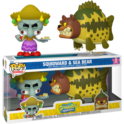 SpongeBob SquarePants - Squidward & Sea Bear Pop! 2-Pack