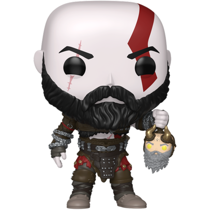 God of War: Ragnarok - Kratos with Mimir's Head Pop!