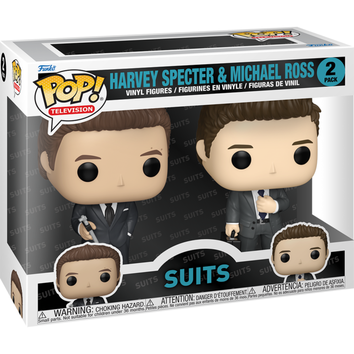 Suits - Harvey Specter & Michael Ross Pop! 2-Pack