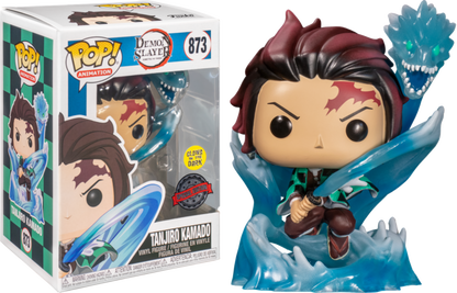 Demon Slayer - Tanjiro with Dragon Translucent Glow in the Dark Pop!