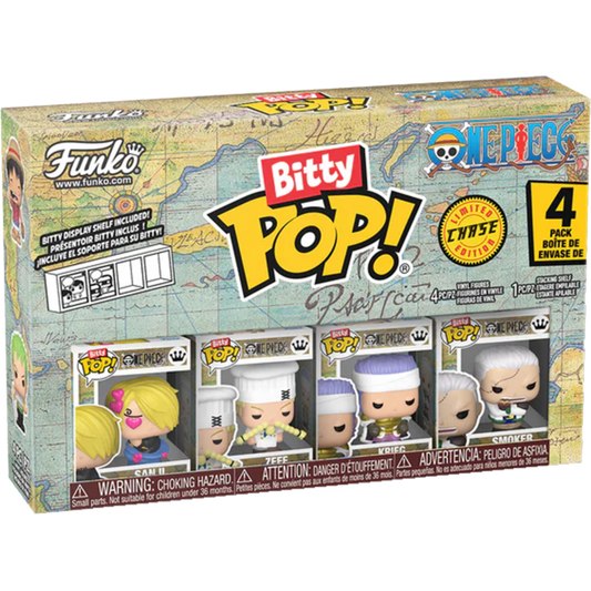 One Piece - Sanji, Zeff, Krieg & Chase Bitty Pop! 4-Pack
