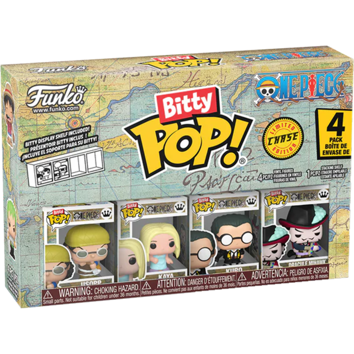 One Piece - Usopp, Kaya, Kuro & Chase Bitty Pop! 4-Pack