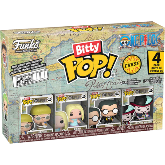 One Piece - Usopp, Kaya, Kuro & Chase Bitty Pop! 4-Pack