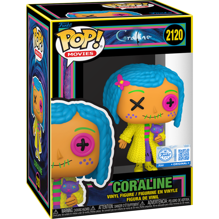 Coraline - Coraline Patchwork Blacklight Pop!
