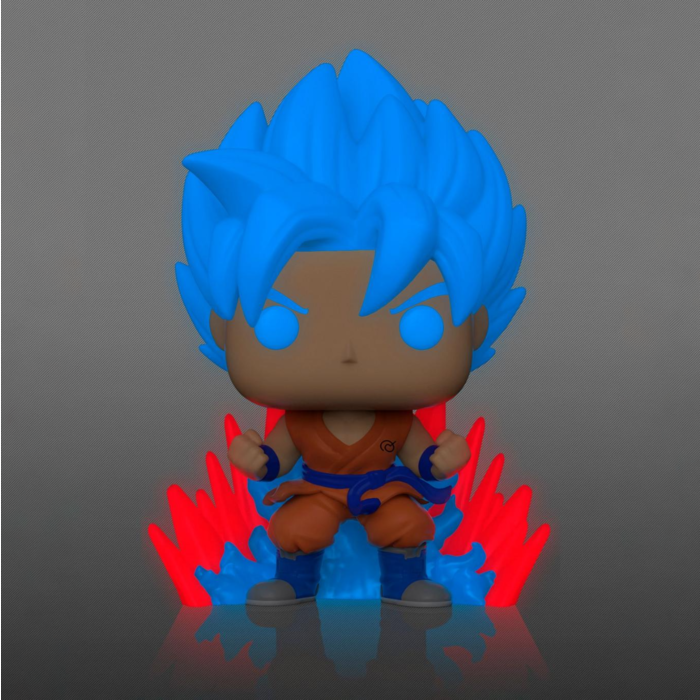 Dragon Ball Super - SSGSS Goku (Kaio-ken Times Twenty) Glow in the Dark Pop!