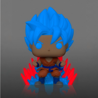 Dragon Ball Super - SSGSS Goku (Kaio-ken Times Twenty) Glow in the Dark Pop!