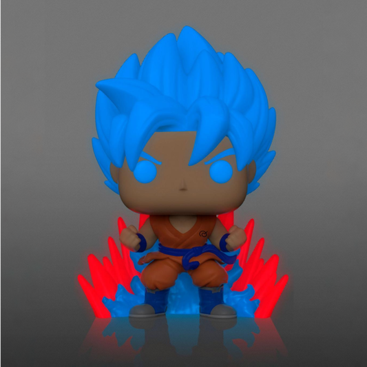 Dragon Ball Super - SSGSS Goku (Kaio-ken Times Twenty) Glow in the Dark Pop!