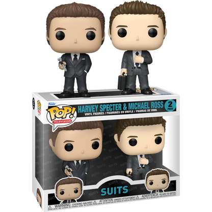 Suits - Harvey Specter & Michael Ross Pop! 2-Pack