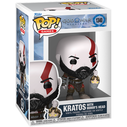God of War: Ragnarok - Kratos with Mimir's Head Pop!