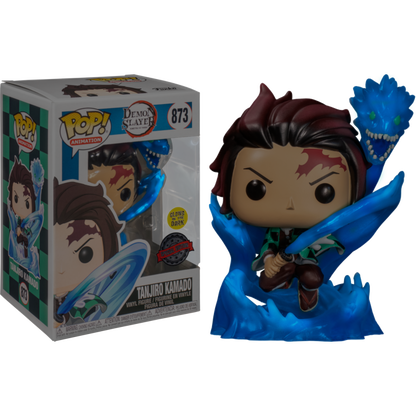 Demon Slayer - Tanjiro with Dragon Translucent Glow in the Dark Pop!